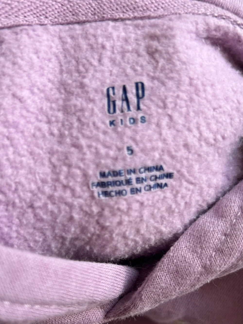Gap Toddler Girls 2-Piece Logo Hoodie & Joggers Set - Lavender Purple - Size 5